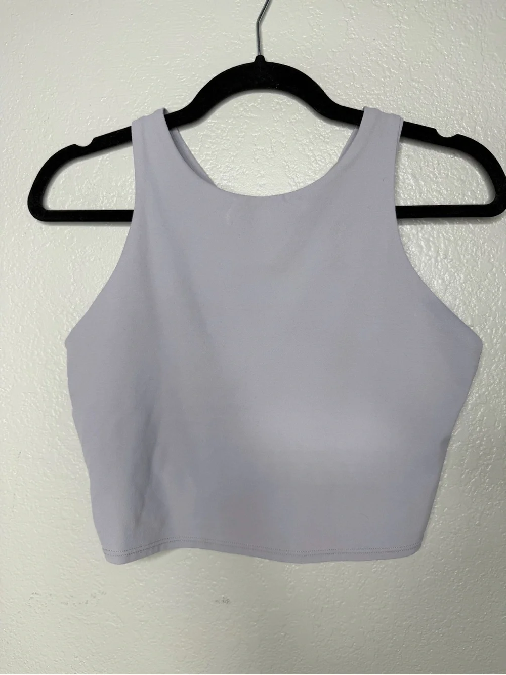 Athleta Conscious Crop Bra A-C Top, Smoky Lavender, Size Medium